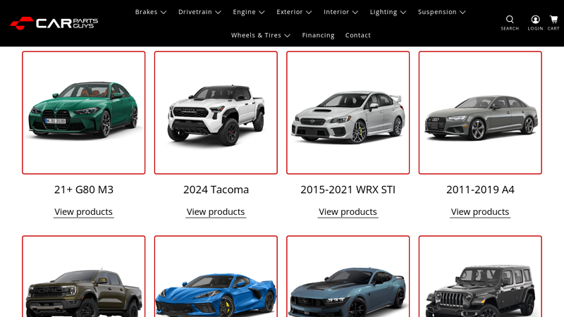 Performance Car Parts aftermarket auto body parts wholesale