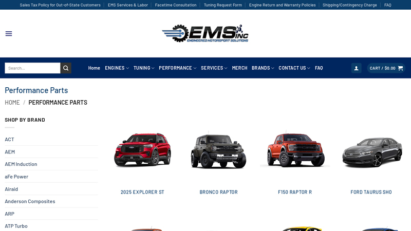 Performance Parts ford taurus sho aftermarket parts