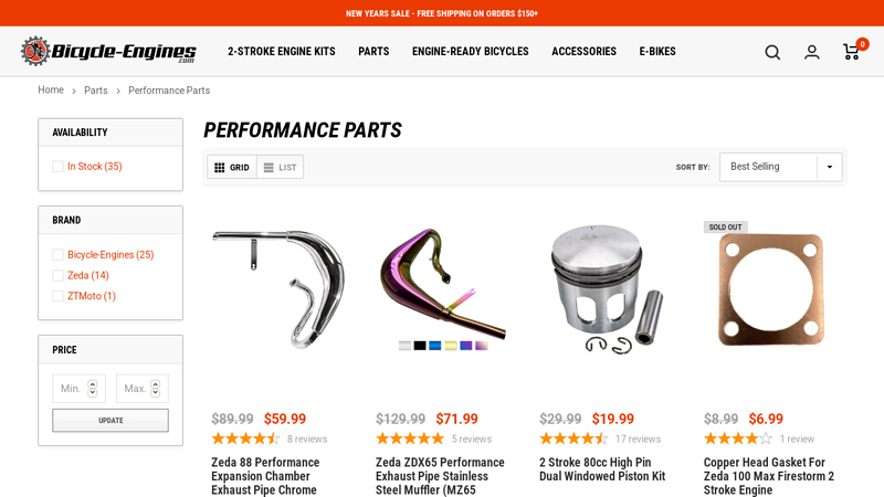 Performance Parts bicycle motor parts