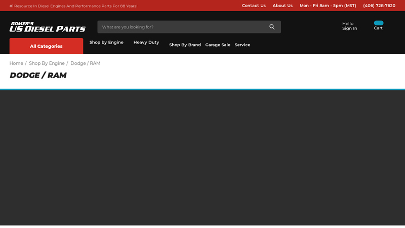 Performance Parts for Dodge RAM Diesel Engines and Models dodge ram 2500 truck parts