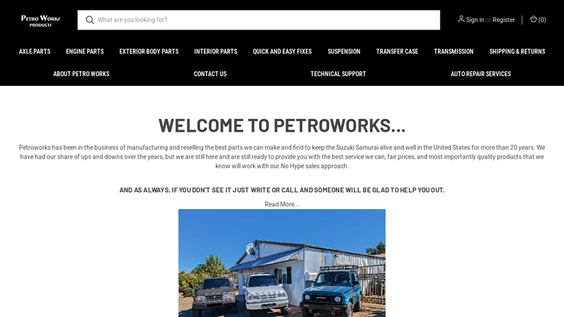 Petro Works Products suzuki samurai auto parts