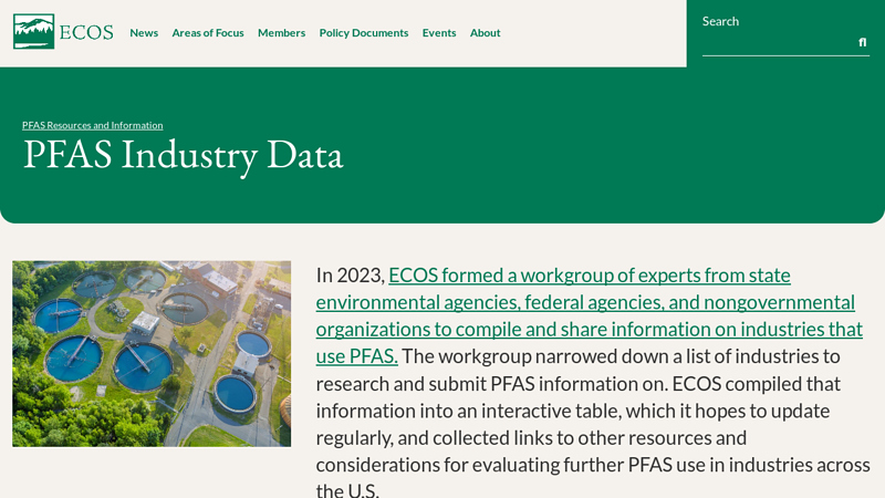 PFAS Industry Data ecology auto parts