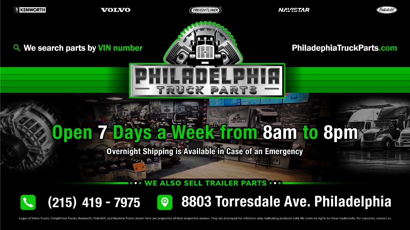 Philadelphia Truck Parts guide