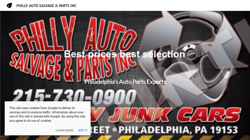 PHILLY AUTO SALVAGE & PARTS INC philly auto salvage and parts