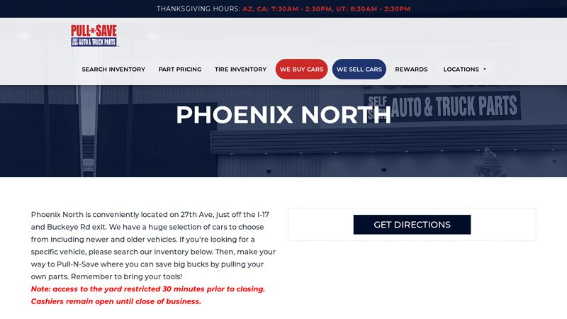 Phoenix North cheap auto parts phoenix az