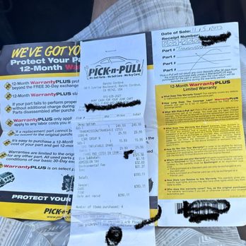 Pick N Pull Rancho Cordova Car Parts guide