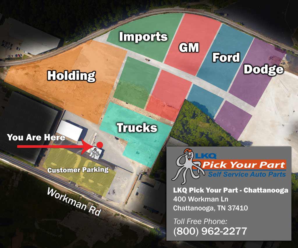 Pick Your Part Chattanooga Car Parts guide