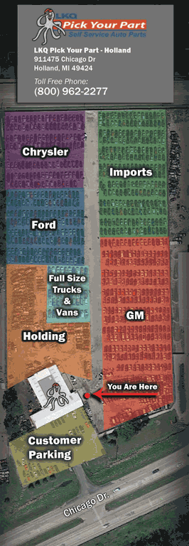 Pick Your Part Holland Car Parts guide