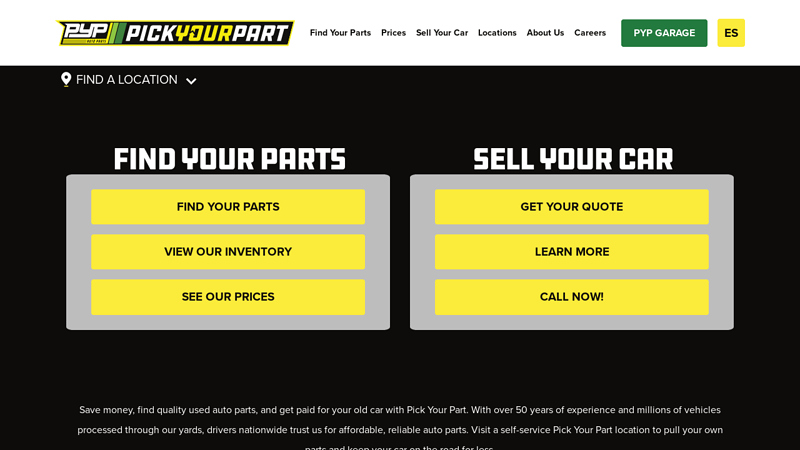 Pick Your Part: Quality Discount Used Auto Parts lkq auto parts near me