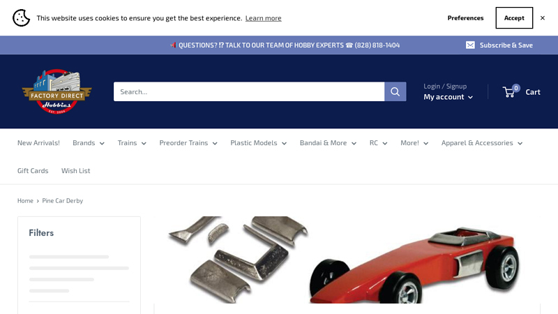 Pine Car Derby derby car parts