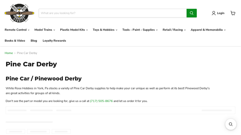 Pine Car Derby derby car parts