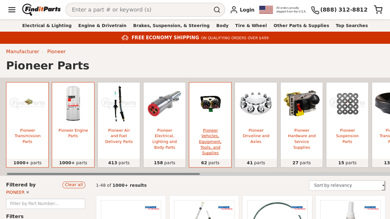 Pioneer Parts pioneer auto parts