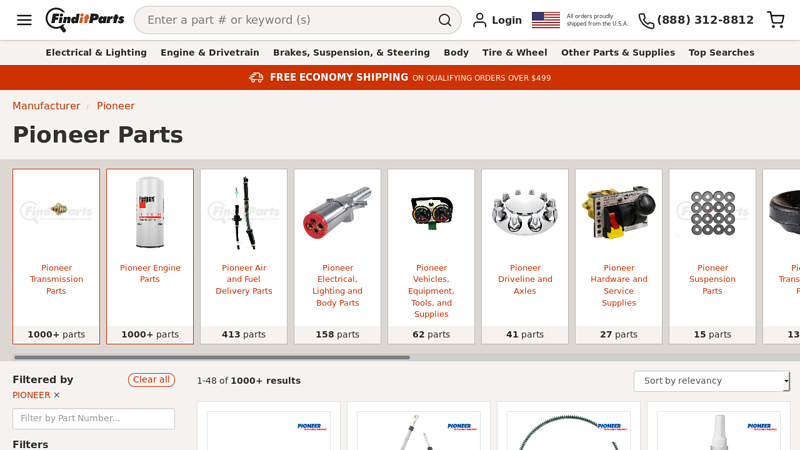 Pioneer Parts pioneer truck parts