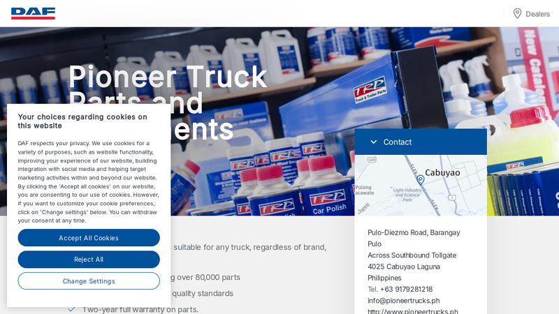 Pioneer Truck Parts and Equipment Corp pioneer truck parts
