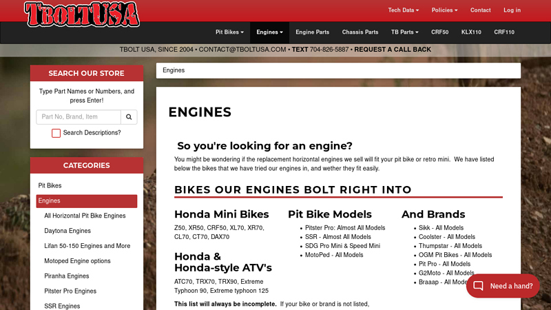 Pit Bike Engines pocket bike motor parts