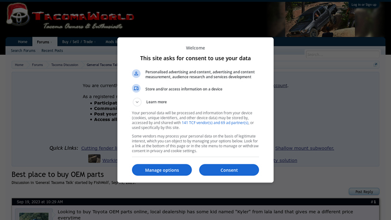 place to buy OEM parts toyota parts cheap
