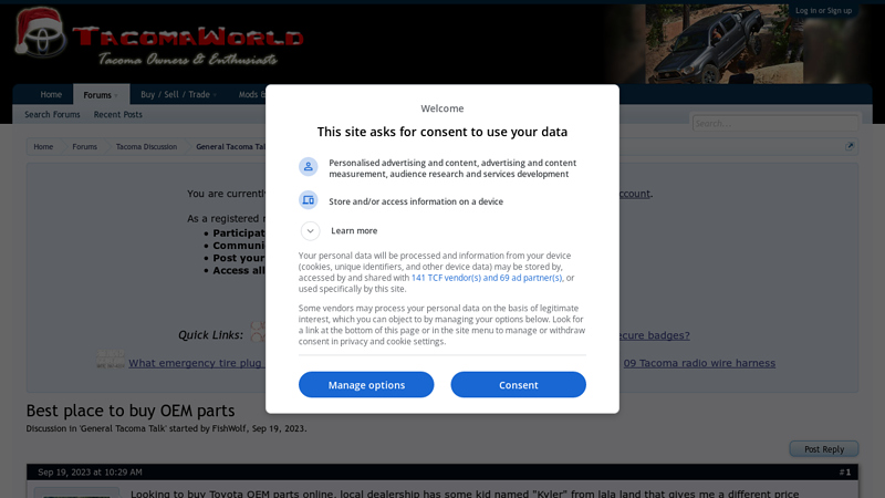 place to buy OEM parts toyota tundra parts online