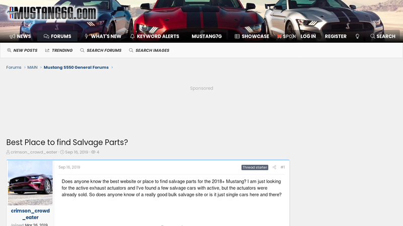 Place to find Salvage Parts? ford salvage parts