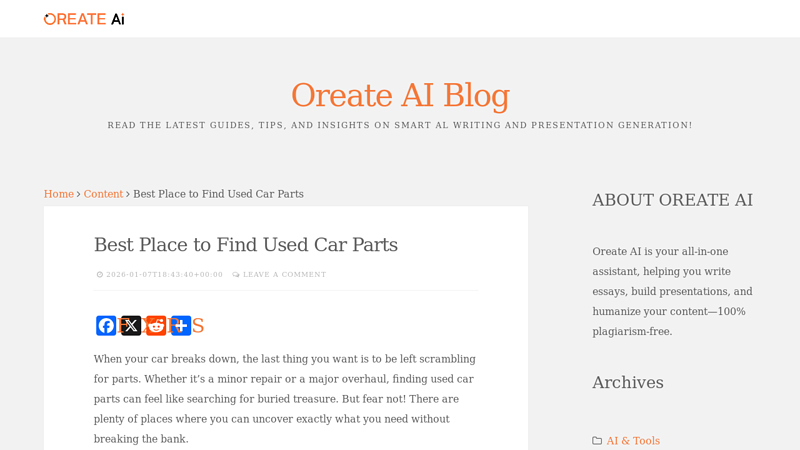 Place to Find Used Car Parts buy and sell car parts