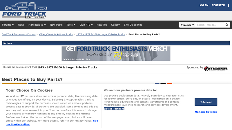 Places to Buy Parts? 1979 ford truck parts