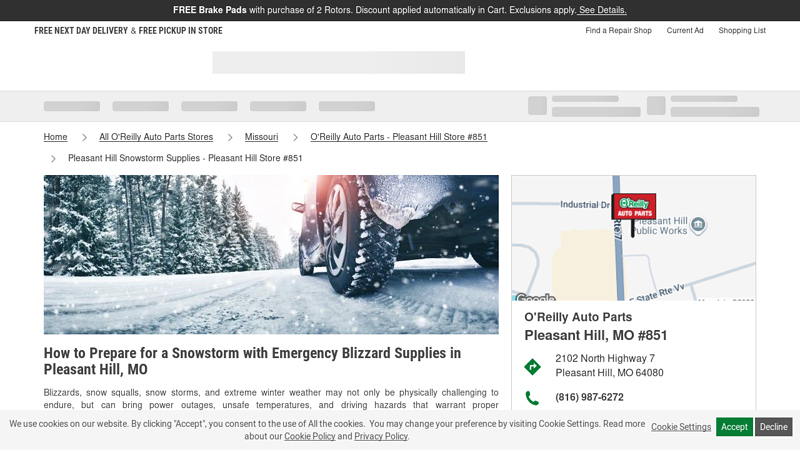 Pleasant Hill Winter Snowstorm Auto Supplies advance auto parts snow hill north carolina
