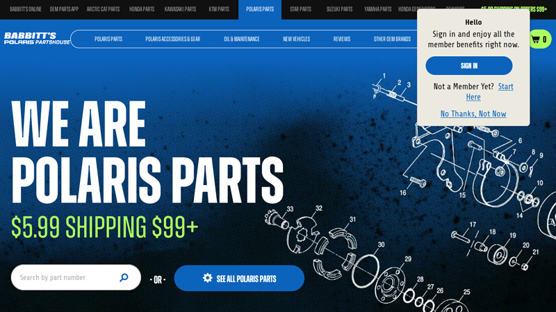 Polaris Parts & Accessories, Polaris Parts House babbitt's online car parts