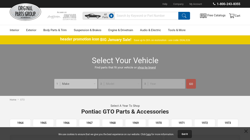 Pontiac GTO Parts & Accessories @ OPGI.com gto car parts