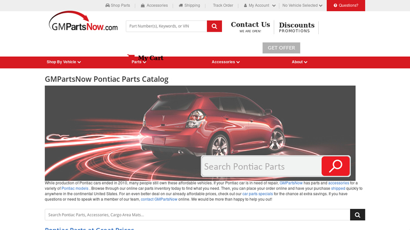 Pontiac Parts Catalog - Wholesale prices pontiac car parts