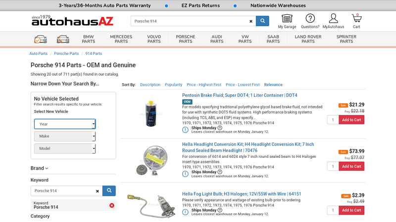 Porsche 914 Parts for the Classic Audience porsche 914 auto parts