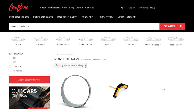 Porsche Parts porsche 911 car parts