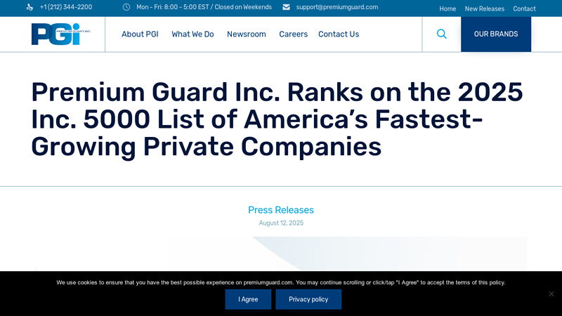Premium Guard Inc. Ranks on the 2025 Inc. 5000 List of America's ... america's best auto parts