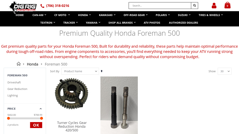 Premium Quality Honda Foreman 500 honda foreman 500 parts