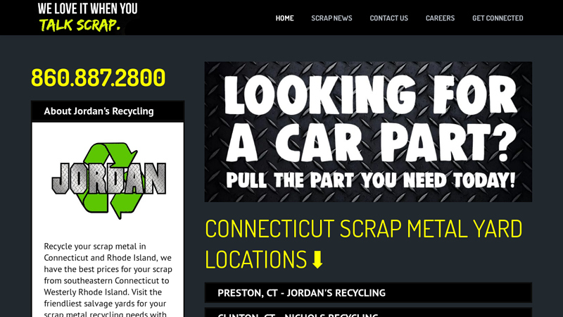 Preston, CT » Jordan's Used Auto Parts hartford used auto parts