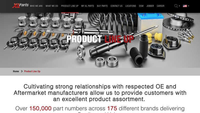 Product Line Up xcel auto parts