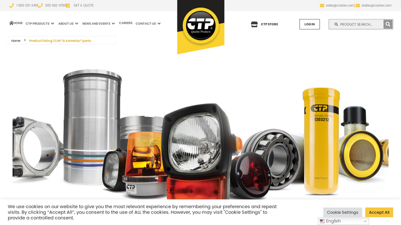 Product listing costex tractor parts