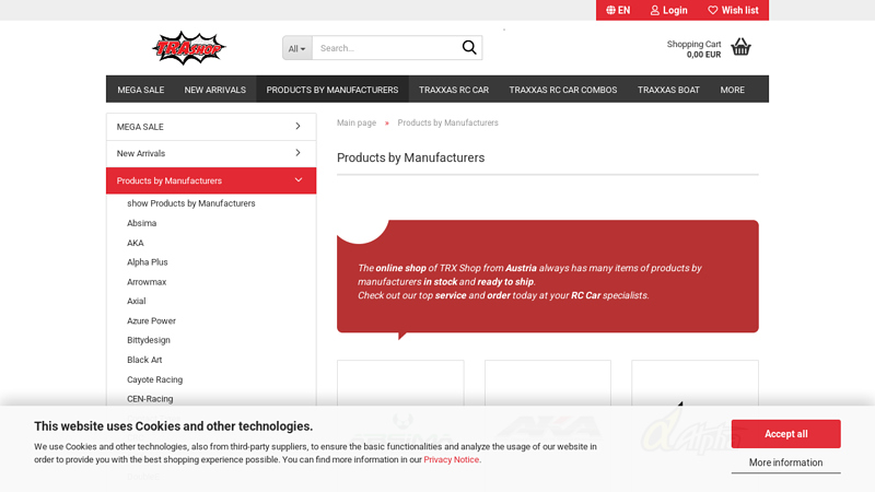 Products by Manufacturers traxxas rc truck parts