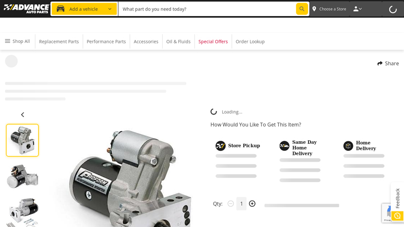 Proform Starter, 1.4KW; 11 advance auto parts chandler