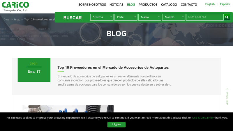 Proveedores en el Mercado de Accesorios de Autopartes auto partes y mas