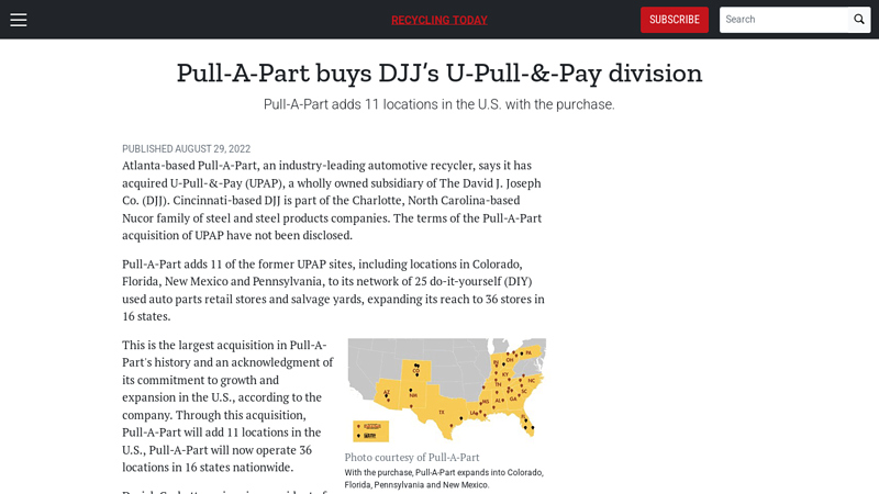 Pull u pull and save auto parts