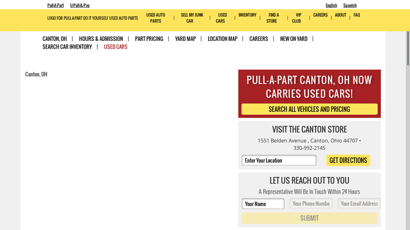 Pull pull a part canton used cars