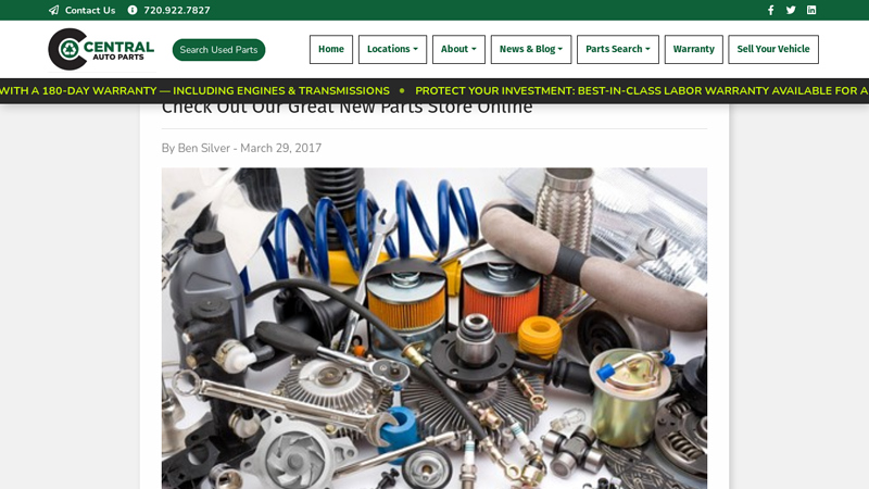Purchasing New Auto Parts in our Online Store auto parts fort collins