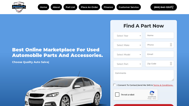 Quality Auto Salvage used auto parts baltimore