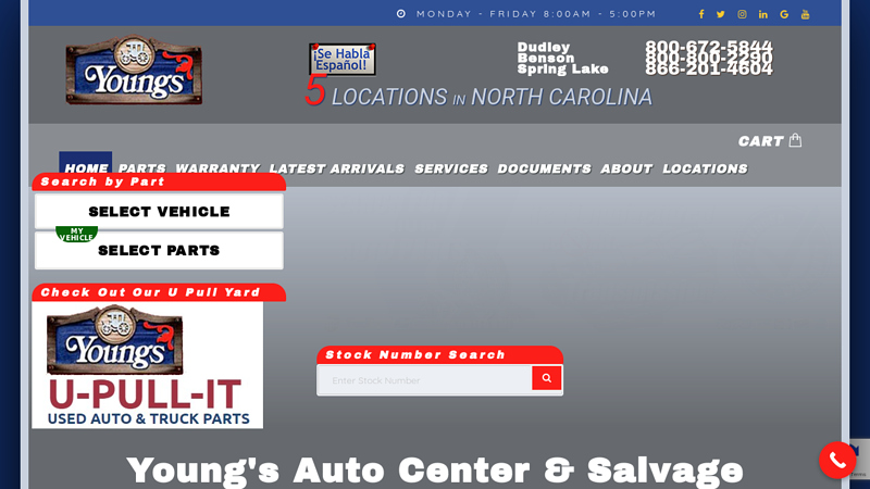 Quality OEM Used Auto Parts in North Carolina carolina salvage full service auto parts