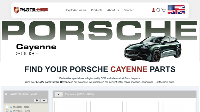 Quality parts for Porsche Cayenne Models porsche cayenne auto parts