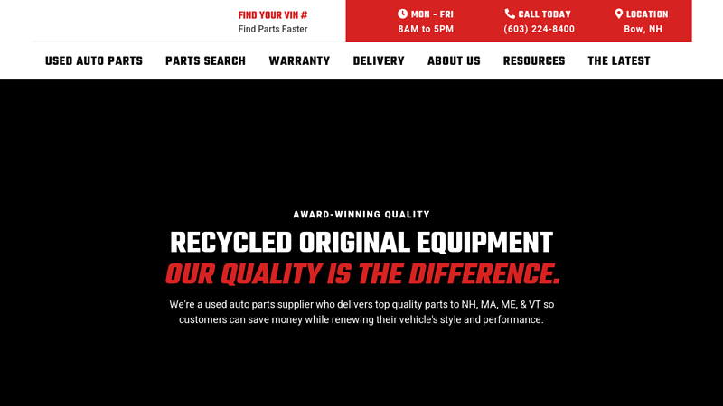 Quality Used Auto Parts Supplier used auto parts massachusetts