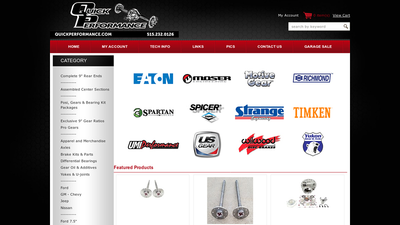 Quick Performance ford 9 inch parts