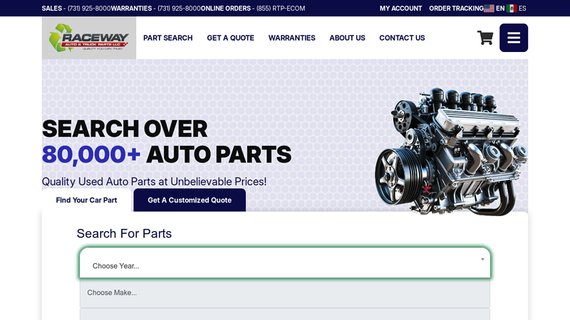 Raceway Auto And Truck Parts bryant motorsports used auto parts
