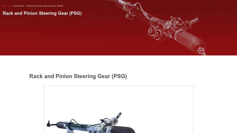 Rack and Pinion Steering Gear (PSG) auto parts rack and pinion