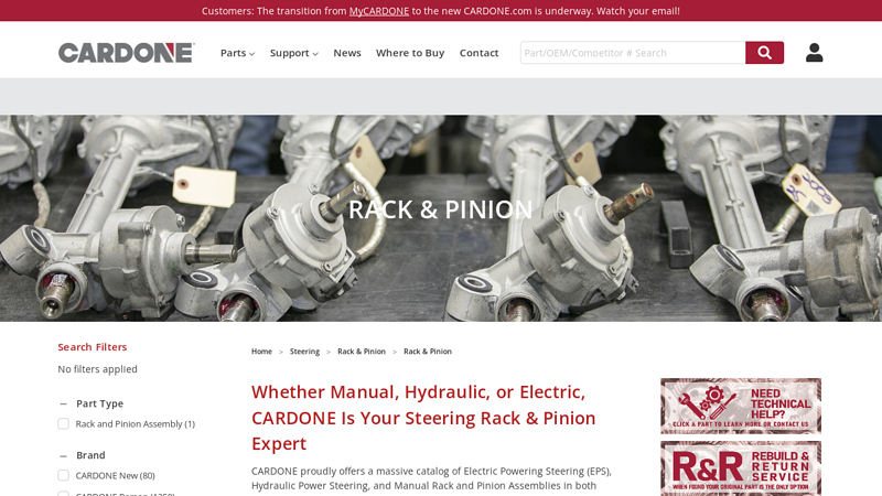 Rack & Pinion auto parts rack and pinion