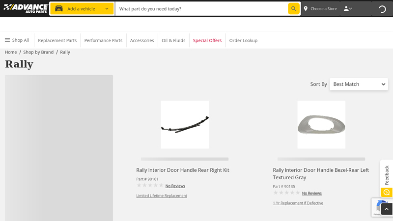 Rally rally auto parts